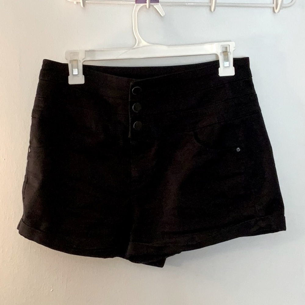 Black high waisted shorts